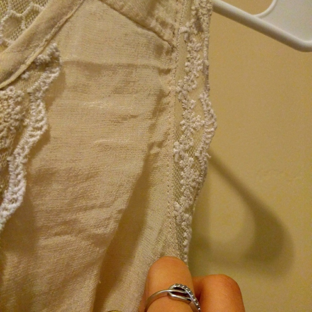 Cream dress very  breathable perfect for summer.